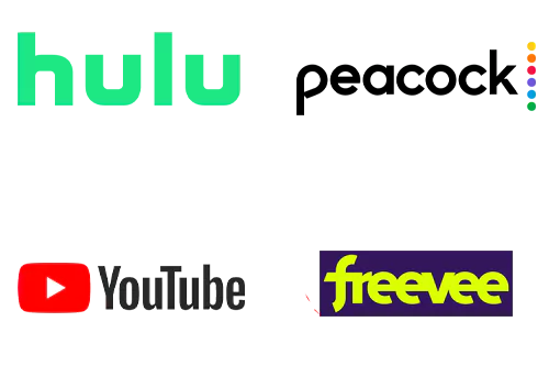 Hulu, Peacock, YouTube, Showtime